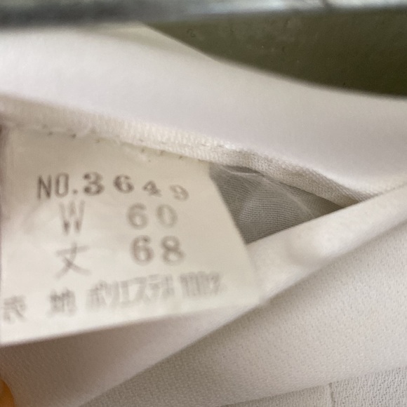 Beautiful white Chinese dress style pencil skirt waist 24” - Picture 5 of 5